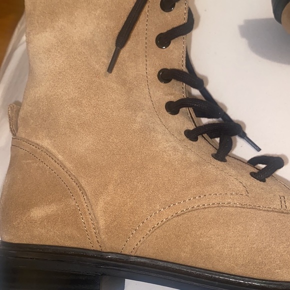 Zara  Woman Suede Lace-up Boots in tan size 40/ 9us.new with tags - Picture 9 of 10